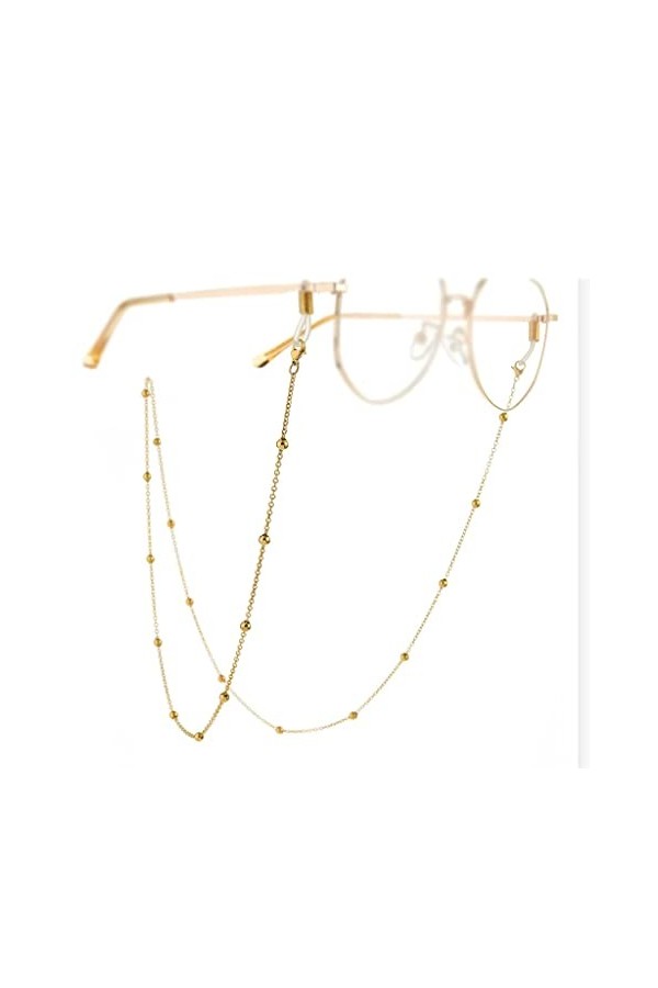 JJZXD Chaîne De Lunettes Latérale Chaîne De Lunettes De Soleil À Col Suspendu Rétro Corde Suspendue Antidérapante Cou Suspend