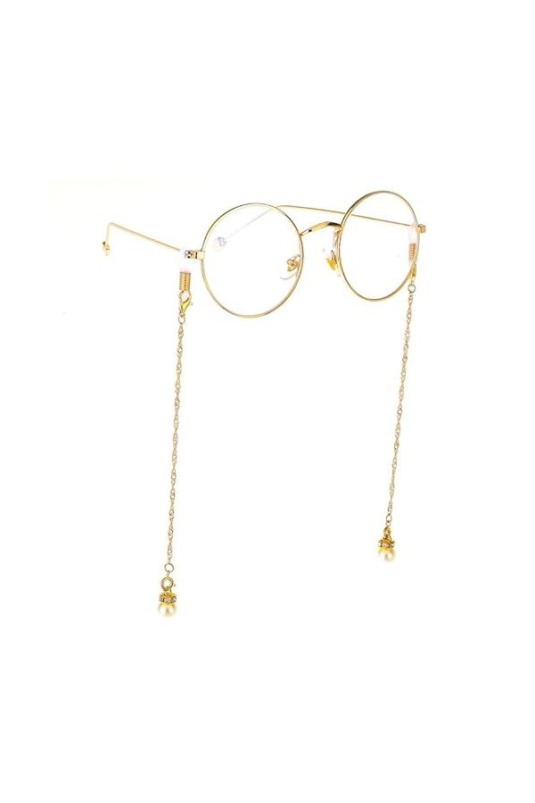 LHLLHL Chaîne de Perles multifonctionnelle Chaîne à Double Boucle Chaîne de Lunettes de Soleil Chaîne de Lunettes décoratives