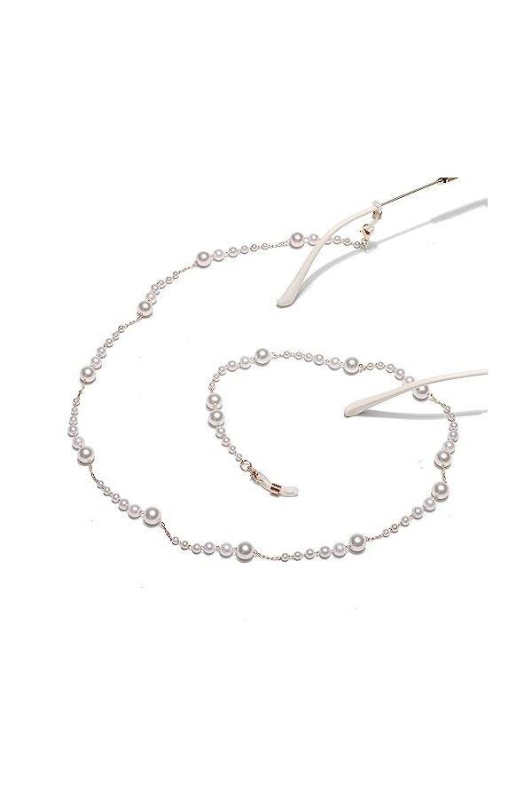 LHLLHL Corde De Lunettes De Chaîne De Lunettes De Chaîne De Perles Grandes Et Petites À Dégradé À La Main