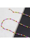 SUNMME Plage Sable Couleur Goutte deau Coquille Lunettes chaîne Mode Lunettes Corde Longe