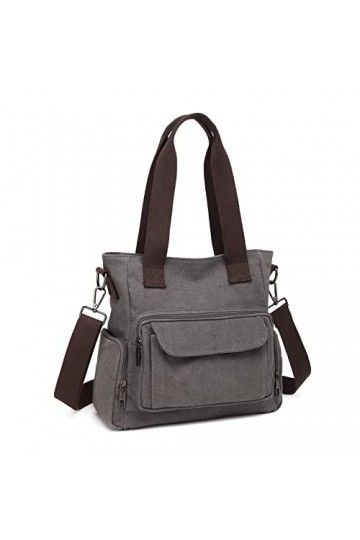 Sac à Main Bandouliere en Toile pour Femme Décontracté Hobo Sac Fourre Tout Sac à Poignée Supérieure Sacs Bandoulière Sacs à 