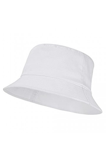 Umeepar - Chapeau bob Unisexe 100% Coton - Chapeau de Soleil Pliable - Plaine Orange
