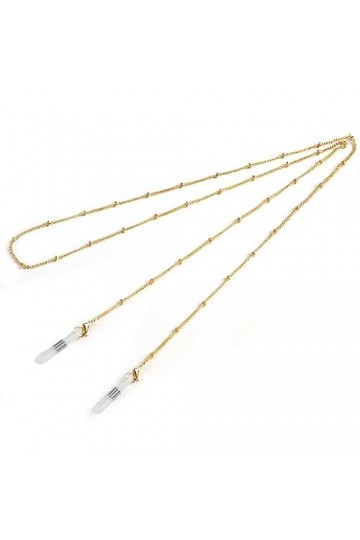 JJZXD Chaîne de Lunettes Pendentif Suspendu Cou chaîne en métal chaîne Lunettes Corde Pendentif de Lunettes Color : Argento,