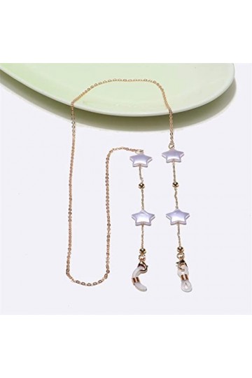 OITTO Fashion Handmade Star Pearl Beaded Glasses Chain Glasses Chain Glasses Rope