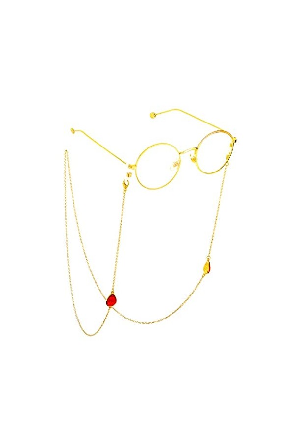 EYHLKM Accessoires Chaînes de Lunettes en métal Gouttes deau Pendentifs Chaînes de Lunettes Accessoires de Mode Color : 1-P