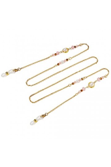 LEIGE Chaînes de Lunettes en Acier Inoxydable lanière Porte-chaîne Lunettes Corde Lunettes de Soleil Cordon Cou Sangle Cadeau