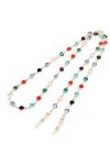 JJZXD Lunettes Chaîne Cou Lunettes De Soleil Strass Colorés Chaîne Lunettes De Soleil Chaîne Chaîne