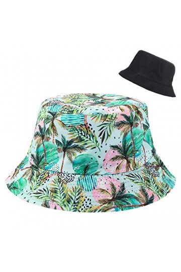 Yolev Bob Chapeau de Pêcheur Unisexe Chapeau de Pêcheur Double Face Pare-Soleil Couleur été Plage Chapeau de Soleil Hommes et