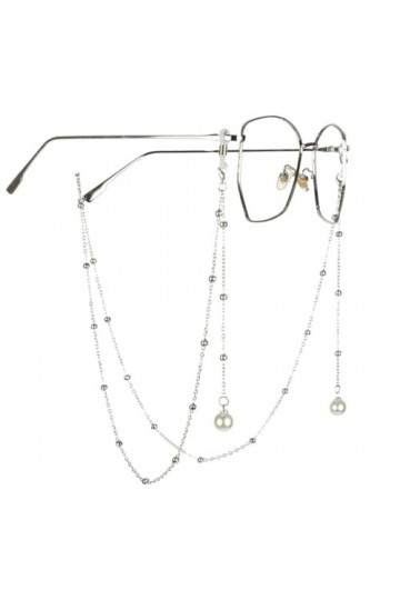 JJZXD Chaîne de Lunettes perlées Pendentif de Perles Chaîne de Lunettes Pendentif Lunettes de Soleil Chaîne Suspendue au Cou 