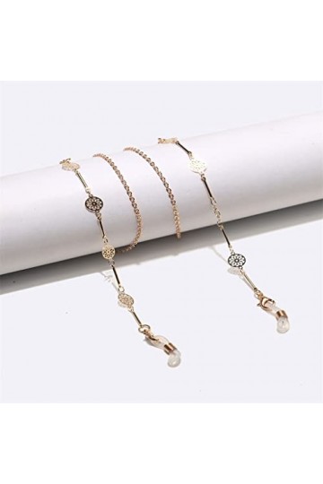 OITTO Gold Hollow Round Glasses Chain Sunglasses Sunglasses Accessories Decorative Glasses Chain