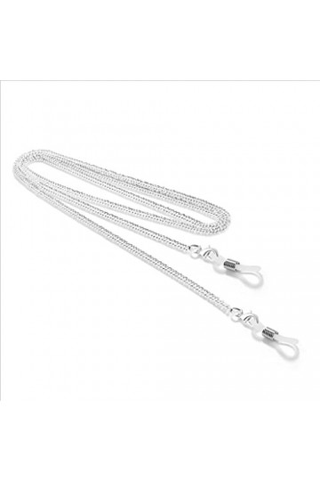 WJCCY Cordons de chaîne plate à double os Lecture de lunettes Chaîne Femmes Lunettes de soleil Accessoires Sangles de lanière