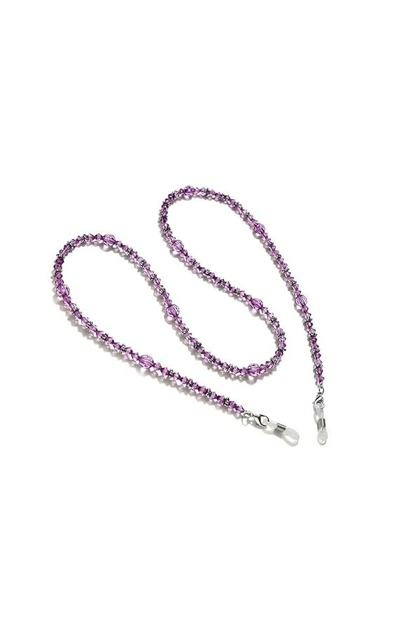 ZLXDP Simple Vintage Casual Beaded Eyewears Lunettes de Soleil Lunettes de Lecture Porte-Cordon de chaîne