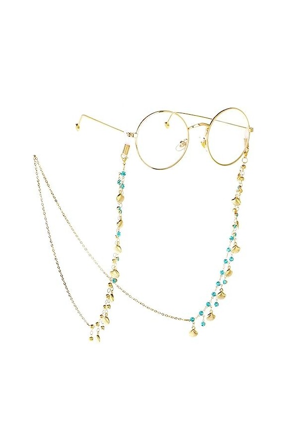 ZLXDPBF Strass Coquille chaîne Lunettes chaîne Lunettes de Lecture Perdre chaîne Lunettes Accessoires Color : D, Size : 70CM