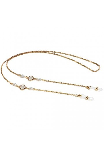 ZLXDPBF Chaîne de Perles Collier de Longe Anti-Perte Chaîne de Lunettes de chaîne de Perles deau Douce Color : D, Size : 70