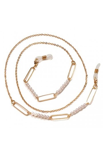 NXYDQ Collier de lanière de Lunettes de Soleil accrocher sur Le Cou Lunettes Femmes Hommes chaîne de Lunettes Color : 1-Pack