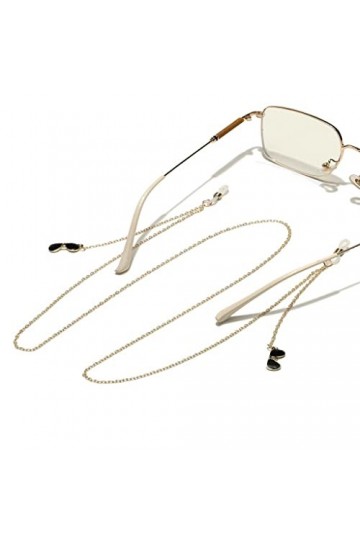 OITTO Lunettes en métal Corde Or Lunettes de Soleil Pendentif chaîne de Lunettes à la Main chaîne Anti-Perte