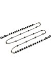 JJZXD Perle à la Main Ronde Perle chaîne Lunettes chaîne Masque Clip Perle Clip Lunettes Accessoires Color : D, Size : 78CM 