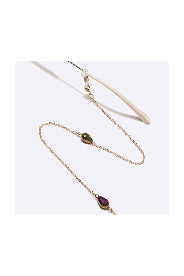 OITTO Water Drop Multicolored Glasses Chain Not Easy to Fade Fashion Glasses Rope Accessories Anti-Lost