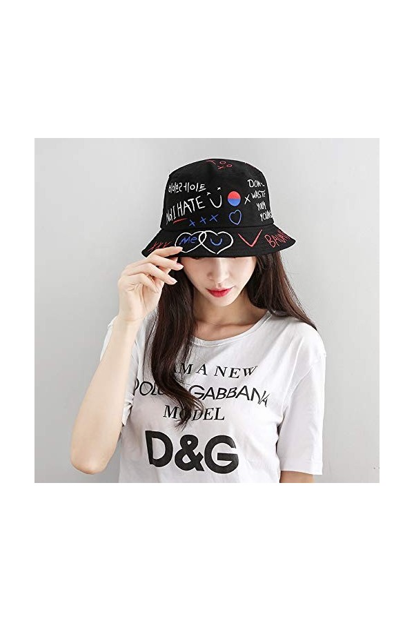 Chapeau de Seau, Coton Bobs pour Femme et Homme, Chapeau de Pêche, Bob de Soleil, Chapeaux de Visière, Unisexe Chapeau de Pla