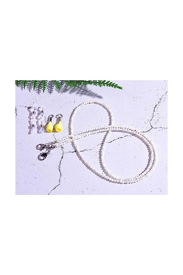 JJZXD Perles Lunettes de Soleil Casque Lunettes chaîne for Femmes Sangle accrocher Support de Cordon de Lunettes Color : D, 