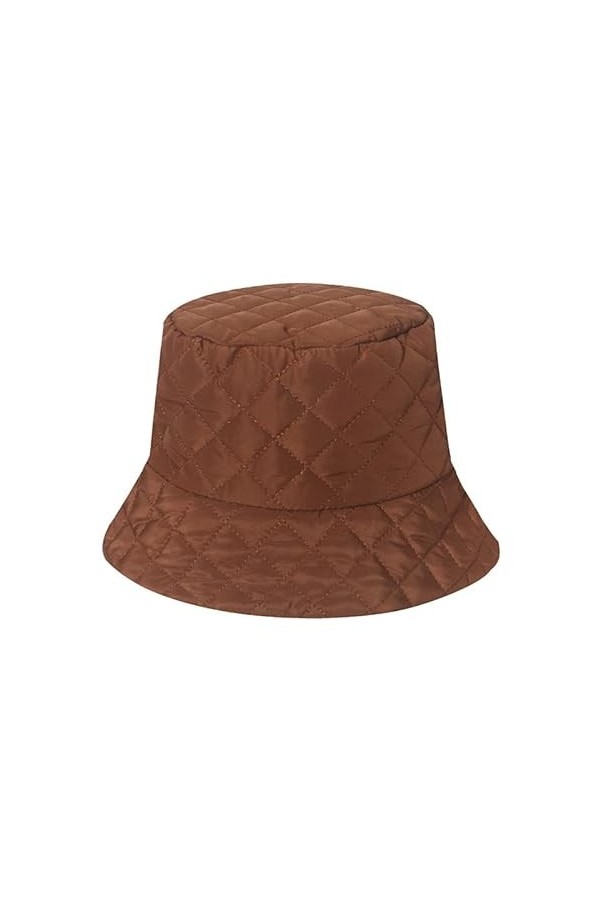 Rayson Chapeau de Pêcheur pour Femmes dhiver Chapeaux de Visière Chapeau Bob Femme Casquette Treillis Couleur Solide Chaleur