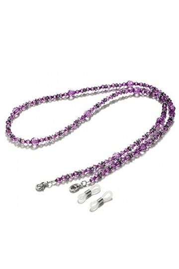 LIUZH Acrylique Mode Simple Vintage Casual Perlé Lunettes De Soleil Lunettes De Lecture Chaîne Cordon Titulaire