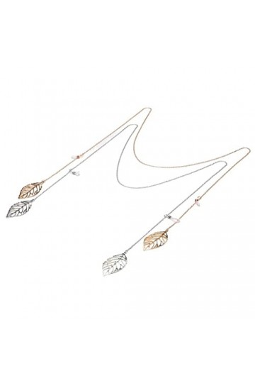 DOUBAO Cordon de Lunettes en métal Pendentif Feuille dor chaîne de Lunettes Accessoires de Mode