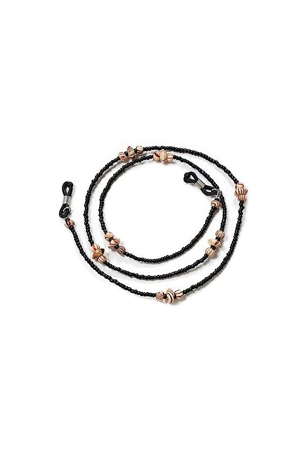 ZLXDPBF Chaîne de Perles en Bois Chaîne de Lunettes rétro Chaîne de Lunettes Simple Chaîne de Lunettes de Cou Anti-Perte