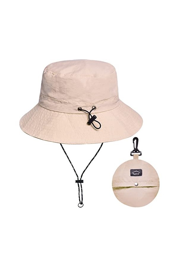 Malaxlx Rose Bob Chapeau de Pêcheur Imperméable Femme Chapeau de Soleil Chapeaux de Seau Chapeau de Plage Chapeau de Pluie Pl