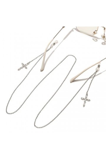 XOUVY Chaîne de Lunettes en Argent Lunettes de Soleil Lunettes de Soleil Garniture Accessoire délicate D Taranika 