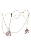 OITTO Chaîne de Lunettes en métal Lunettes Corde Longe Dentelle Fleur Chaîne de Lunettes Chaîne de Lunettes de Soleil