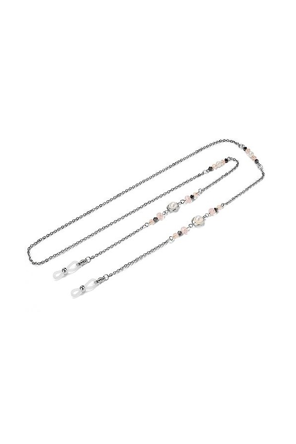 LHLLHL Corde de chaîne de Lunettes en Acier Inoxydable Pendaison Cou Lunettes de Soleil lanière de Cristal de Perle for Les F