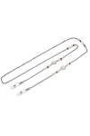 LHLLHL Corde de chaîne de Lunettes en Acier Inoxydable Pendaison Cou Lunettes de Soleil lanière de Cristal de Perle for Les F