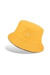 Yuson Girl Bob Chapeau de Pêcheur Unisex Chapeau de Soleil Double Face Pliable Anti-UV Protection Été pour Femmes et Hommes C