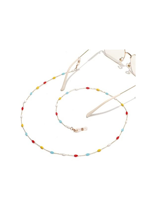 OITTO Crystal Handmade Glasses Chain Personalized Fashion Glasses Rope Lanyard Glasses Accessories