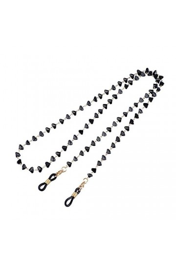 JJZXD Triangle Cristal lanière chaîne de Lunettes Suspendu Cou Soleil Oeil chaîne Pendentif Lunettes de Soleil chaîne