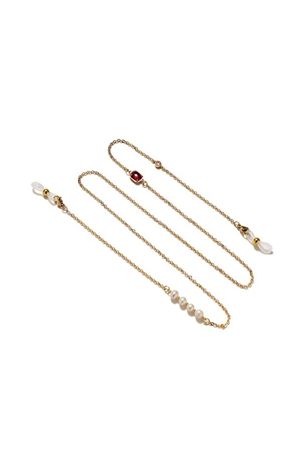 FIDDAA Masque lanière chaîne Lunettes chaîne for Femmes Lunettes de Soleil Lunettes de Lecture chaînes Support Sangle Lunette