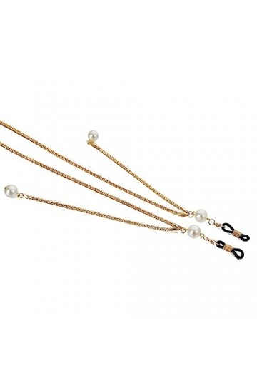 ZLXDPBF Cordon de Lunettes de Cou antidérapant chaîne de Lunettes de Perle Suspendue rétro chaîne de Lunettes Color : D, Siz