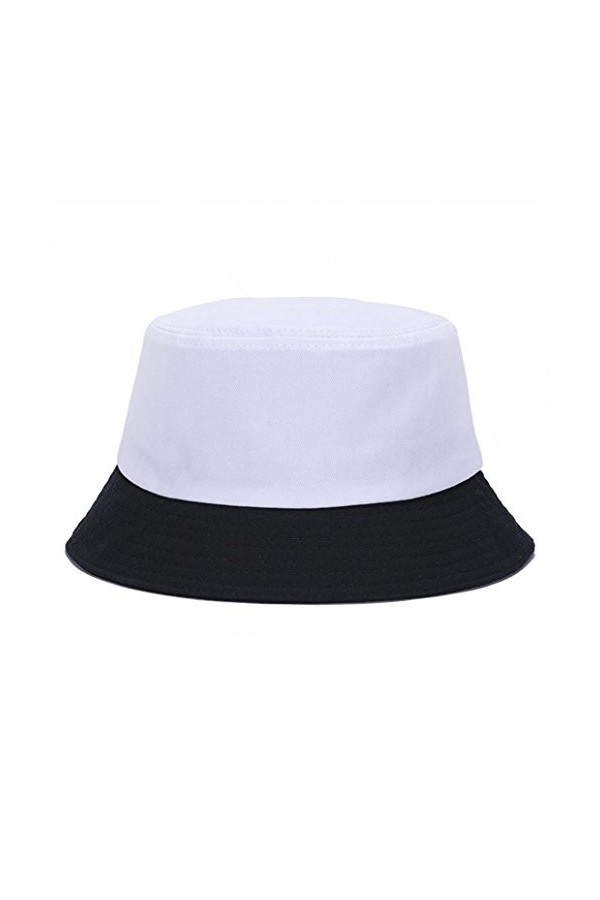 Jiacheng29 Chapeau bob décontracté pour homme et femme - Pour le camping, la randonnée, le pêcheur, blanc, taille unique