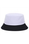 Jiacheng29 Chapeau bob décontracté pour homme et femme - Pour le camping, la randonnée, le pêcheur, blanc, taille unique