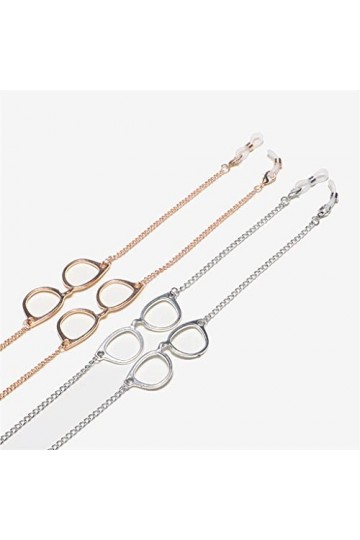 SUNMME Ensemble chaîne de Lunettes Or Argent chaîne Fine Lunettes Corde chaîne de Lunettes de Mode