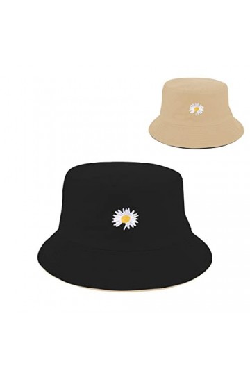 CINGHIA Bob Femme,Bob Chapeau de Pêcheur Unisex,Bob Noir,Chapeau Femme,Chapeau de Pêcheur Pliable Réversible pour Adapté au C