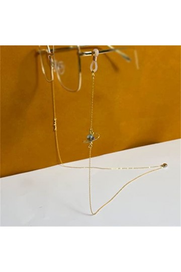 SDFGH Chaîne De Lunettes Femme Cou Suspendu Lunettes De Soleil Chaîne Anti-allergie Réglable Lunettes Lanière Antidérapante