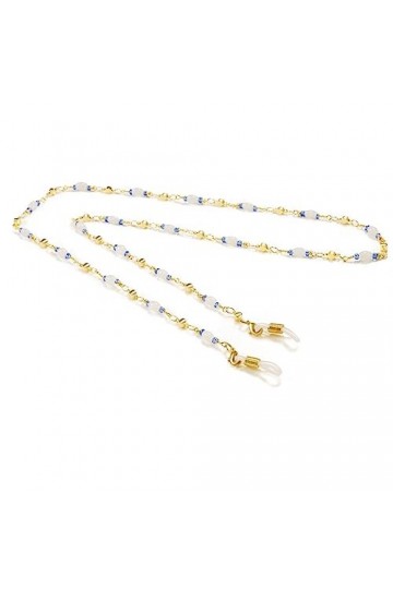 ZLXDPBF Chaîne de Perles Perle de cuivre Perle de Cristal Lunettes Chaîne Lunettes Corde Lunettes Chaîne Corde Longe