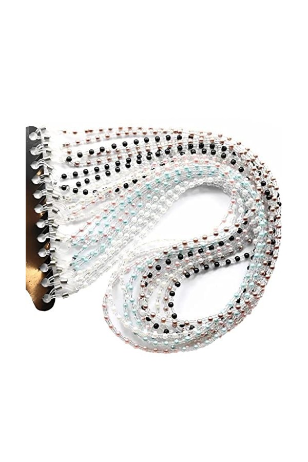 GJRFYJ 1 2pcs Cordon de lunettes de perles de perle for femmes Lunettes de lunettes de lunettes de lunettes de lunette de lun