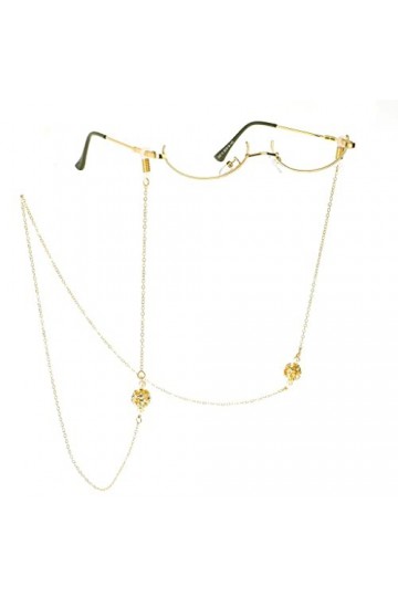 XOUVY Chaîne de Lanterne chaîne de Lunettes de Perles de Strass chaîne de Lunettes à la Main chaîne de Lunettes presbytes cha