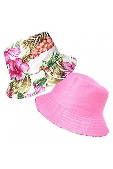 TOSKATOK® Anti UV UPF 50+ Bob réversible pour Femmes à Fleurs rétro en Coton