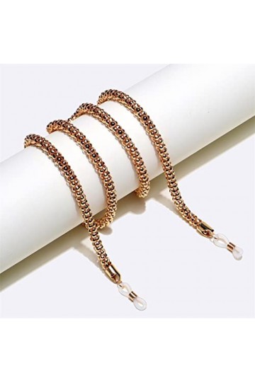 XOUVY Lunettes en métal Corde Longe Lunettes Accessoires chaîne de Lunettes nest Pas Facile à estomper chaîne de maïs allong