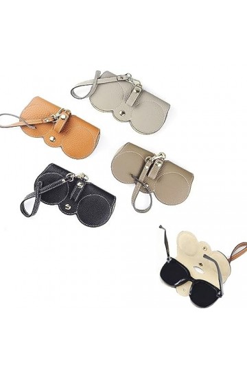 Forlush 4 Pièces éTuis à Lunettes, Etuis Lunettes Souple, Pochettes à Lunettes, Cuir éTui à Lunettes de Voyage, pour Transpor