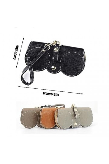 Forlush 4 Pièces éTuis à Lunettes, Etuis Lunettes Souple, Pochettes à Lunettes, Cuir éTui à Lunettes de Voyage, pour Transpor